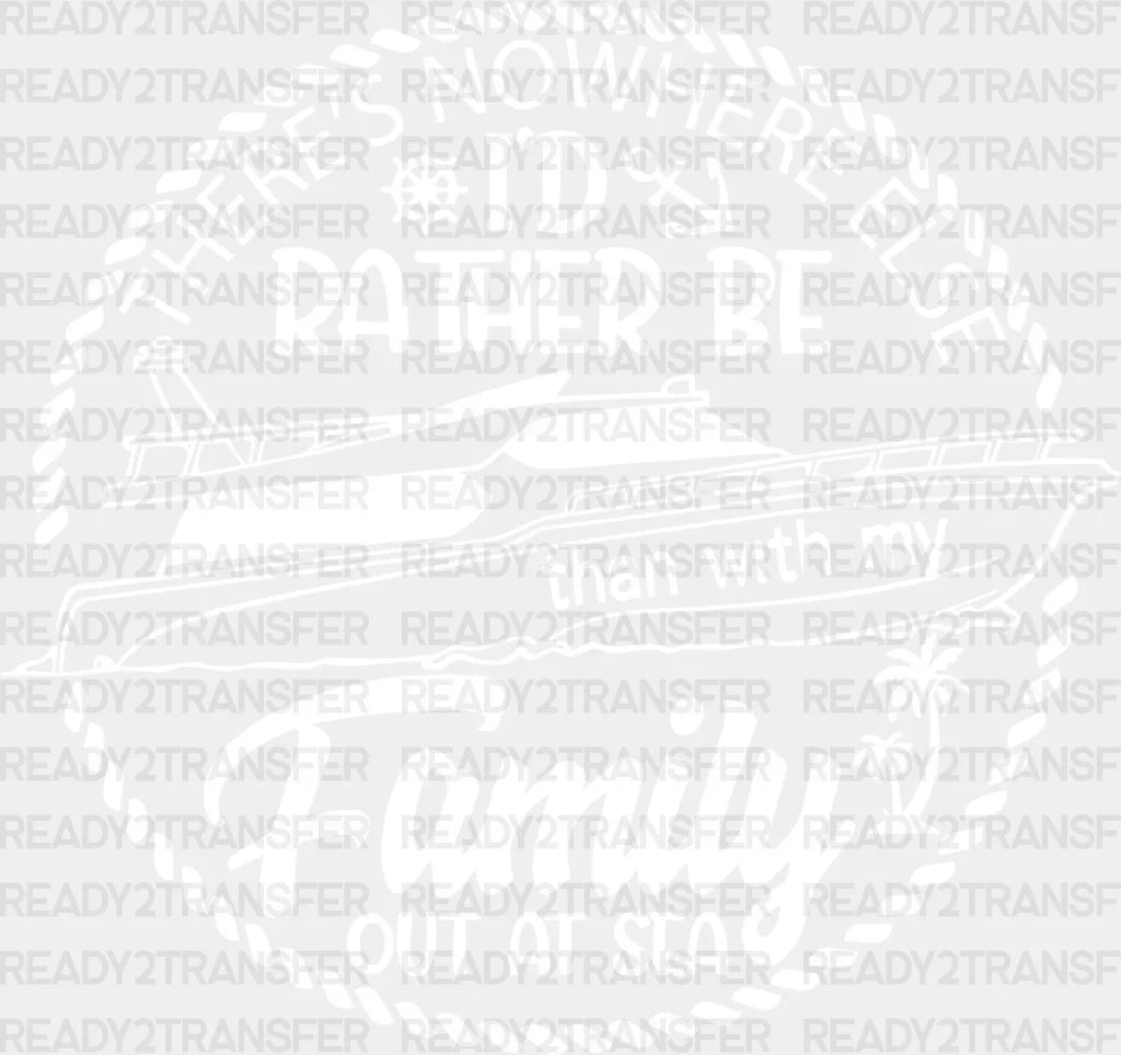 Family Out At Sea Black And White - Cruise Dtf Heat Transfer Adult Unisex S & M (10’’) / Light