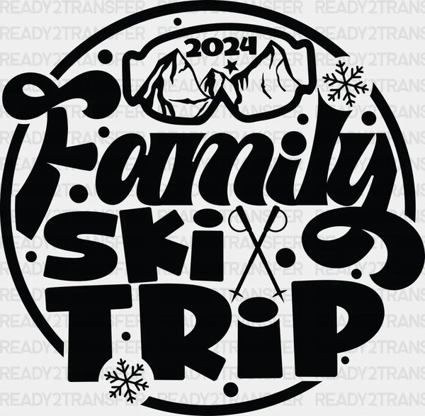 Family Ski Trip - Skiing DTF Heat Transfer