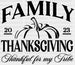 FAMILY THANKSGIVING DTF Transfer ready2transfer Black
