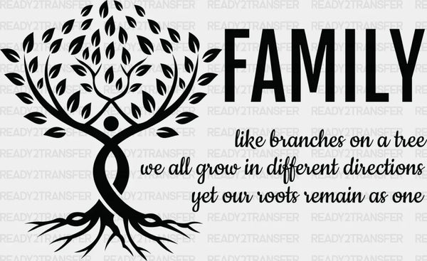 Family Tree Quote - Family Reunion DTF heat transfer