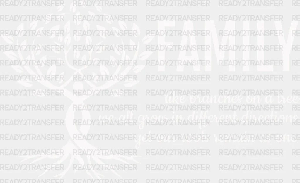 Family Tree Quote - Reunion Dtf Heat Transfer Adult Unisex S & M (10’’) / Light Color Design