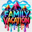 Family Vacation Mountains - Family Trip DTF Transfers ready2transfer