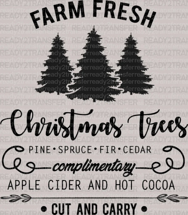 FARM FRESH Christmas Trees DTF Transfer