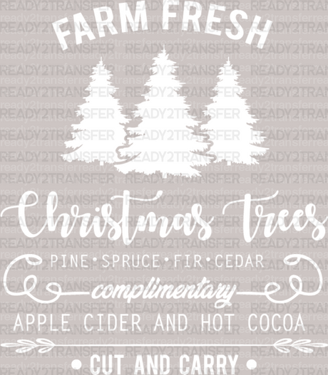 FARM FRESH Christmas Trees DTF Transfer - ready2transfer