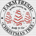 FARM FRESH XMAS TREE DTF Transfer ready2transfer Black