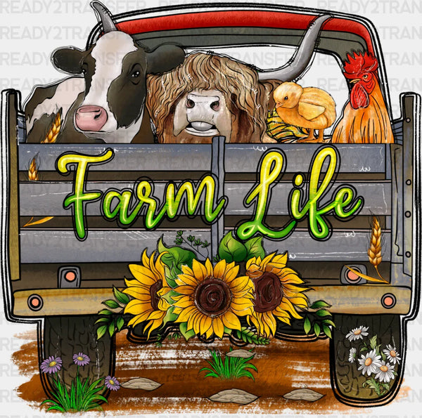 Farm Life Truck Design - Farm Animals Iron On DTF Transfer