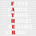Father Funny Caring Strong Design Father's Day DTF Transfer ready2transfer White