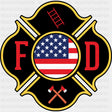 FD US Flag - Fire Department DTF Transfers ready2transfer