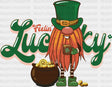 Feelin’ Lucky St. Patrick’s Day Dtf Heat Transfer Saint Patricks Design St Paddys