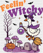 Feelin' Witchy Purple Design - Halloween DTF Transfer ready2transfer Dark Color Design (See Imaging)