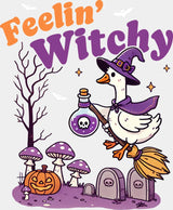 Feelin' Witchy Purple Design - Halloween DTF Transfer ready2transfer Light Color Design (See Imaging)