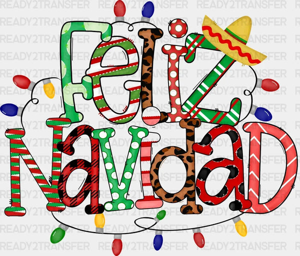 Feliz Navidad DTF Transfer