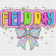 Field Day Pink Ribbon - Field Trip DTF Transfers ready2transfer Dark Color Design (See Imaging)