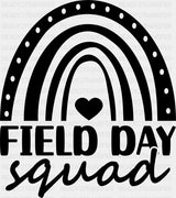 Field Day Squad B&W Design - Field Day DTF Transfer Adult Unisex - S & M (10’’) / Dark Color Design (See Imaging)