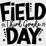 Field Day Third Grade B&W - Field Trip DTF Transfers ready2transfer Dark Color Design (See Imaging)