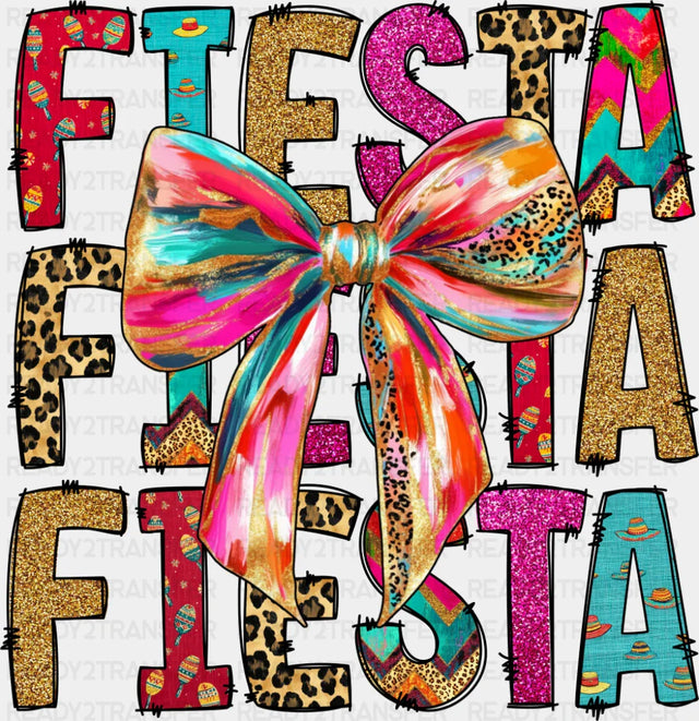 Fiesta Fiesta Fiesta Bowtie - Cinco De Mayo DTF Transfer