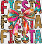 Fiesta Fiesta Fiesta Bowtie - Cinco De Mayo DTF Transfer