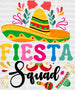 Fiesta Squad DTF Transfer ready2transfer Black