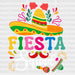 Fiesta Squad DTF Transfer ready2transfer White
