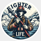 Fighter Life Circular - Fire Department DTF Transfers ready2transfer Light Color Design (See Imaging)