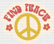 Find Peace - Minimal UV Sticker Permanent UV DTF Decal