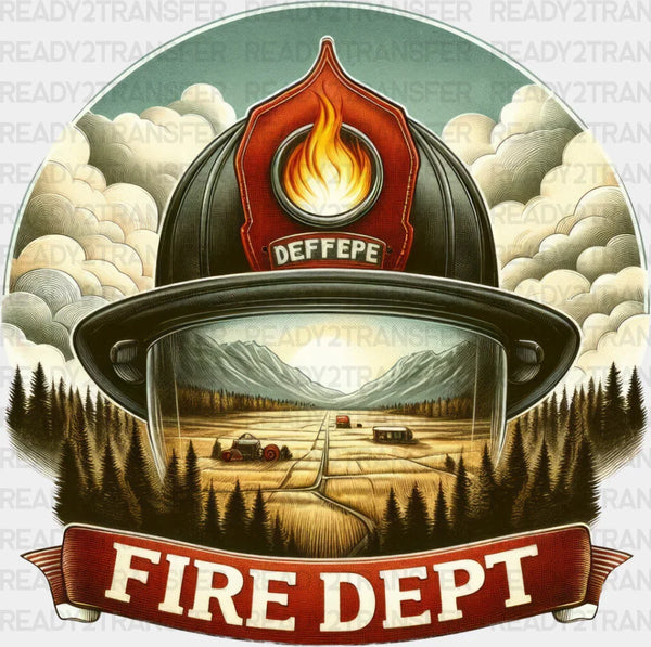 Fire Dept Design - Firefighter DTF Heat Transfer