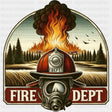 Fire Dept, Helmet Design - Fire Department DTF Transfers ready2transfer