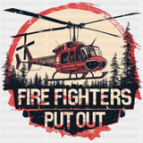 Fire Fighters Put Out - Fire Department DTF Transfers ready2transfer