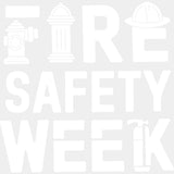 Fire Safety Week B&W - Fire Department DTF Transfers ready2transfer Light Color Design (See Imaging)