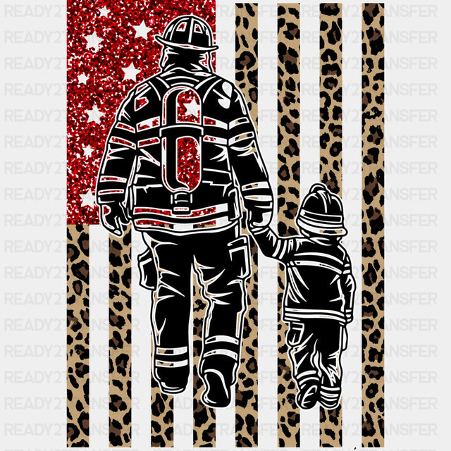 Firefighter & Child - Fire Department DTF Transfers ready2transfer