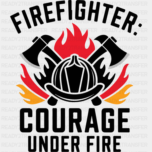 Firefighter Courage Under Fire - Fire Department DTF Transfers