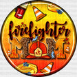 Firefighter Mom Circular Design - Dtf Transfer Adult Unisex S & M (10’’) / Dark Color (See Imaging)