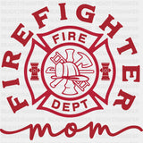 Firefighter Mom, Fire Dept - Fire Department DTF Transfers ready2transfer