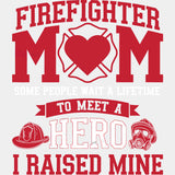 Firefighter Mom Some People Wait A Lifetime - Fire Department DTF Transfers ready2transfer Light Color Design (See Imaging)