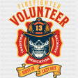 Firefighter Volunteer Skull - Fire Department DTF Transfers ready2transfer