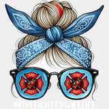 Firefighter Wife Life - Fire Department DTF Transfers ready2transfer Light Color Design (See Imaging)