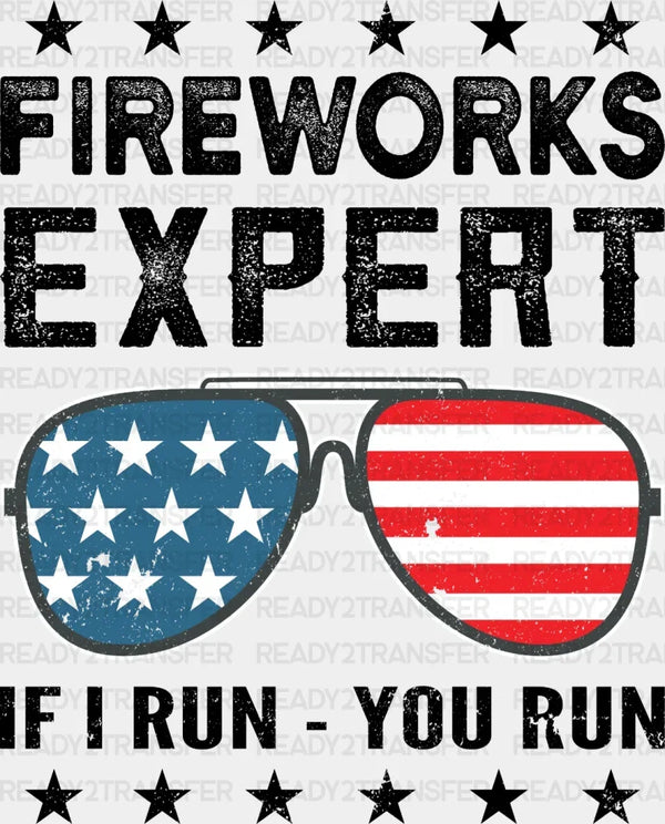 Fireworks Expert 4th Of July DTF Heat Transfer, Independence Day Design, Fourth Of July DTF