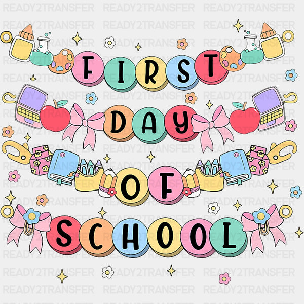 First Day Of School Bracelets - First Day Of School DTF Transfers