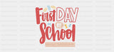 First Day Of School - School Cup Wrap UV Sticker Permanent UV DTF Decal