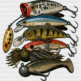 Fish Baits - Fishing DTF Transfers