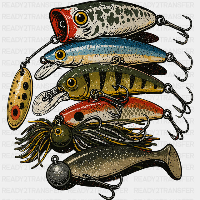 Fish Baits - Fishing DTF Transfers