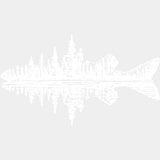 Fish Scenery - Fishing DTF Transfers - Adult Unisex - S & M (10’’) / Light Color Design (See Imaging)