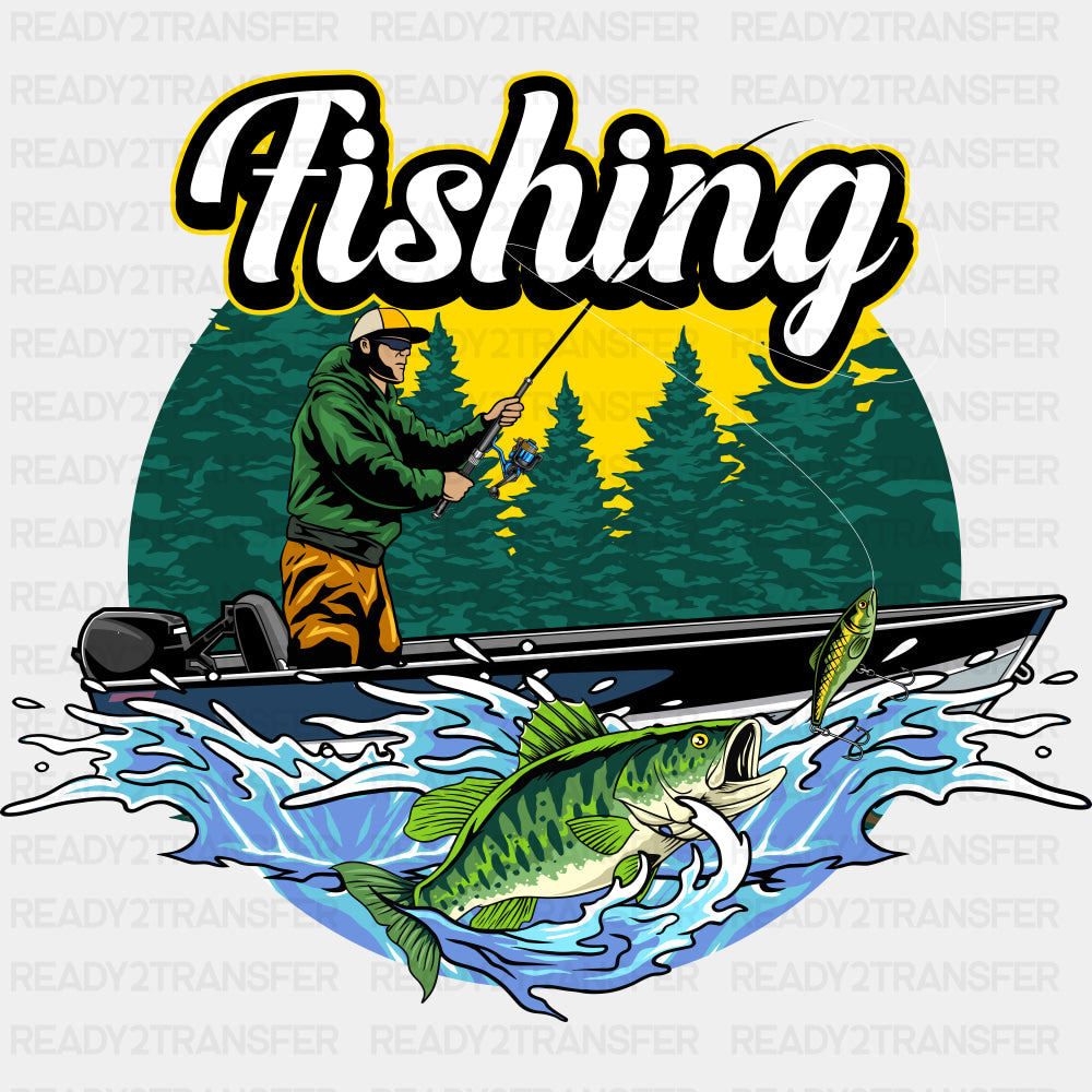 Fishing Circular - Fishing DTF Transfers ready2transfer