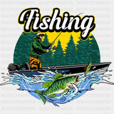 Fishing Circular - Fishing DTF Transfers ready2transfer