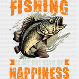 Fishing Is My One Kind Of Happiness - Fishing DTF Transfers ready2transfer