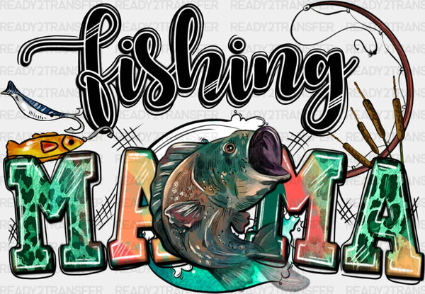 Fishing Mama Design - Fishing DTF heat transfer