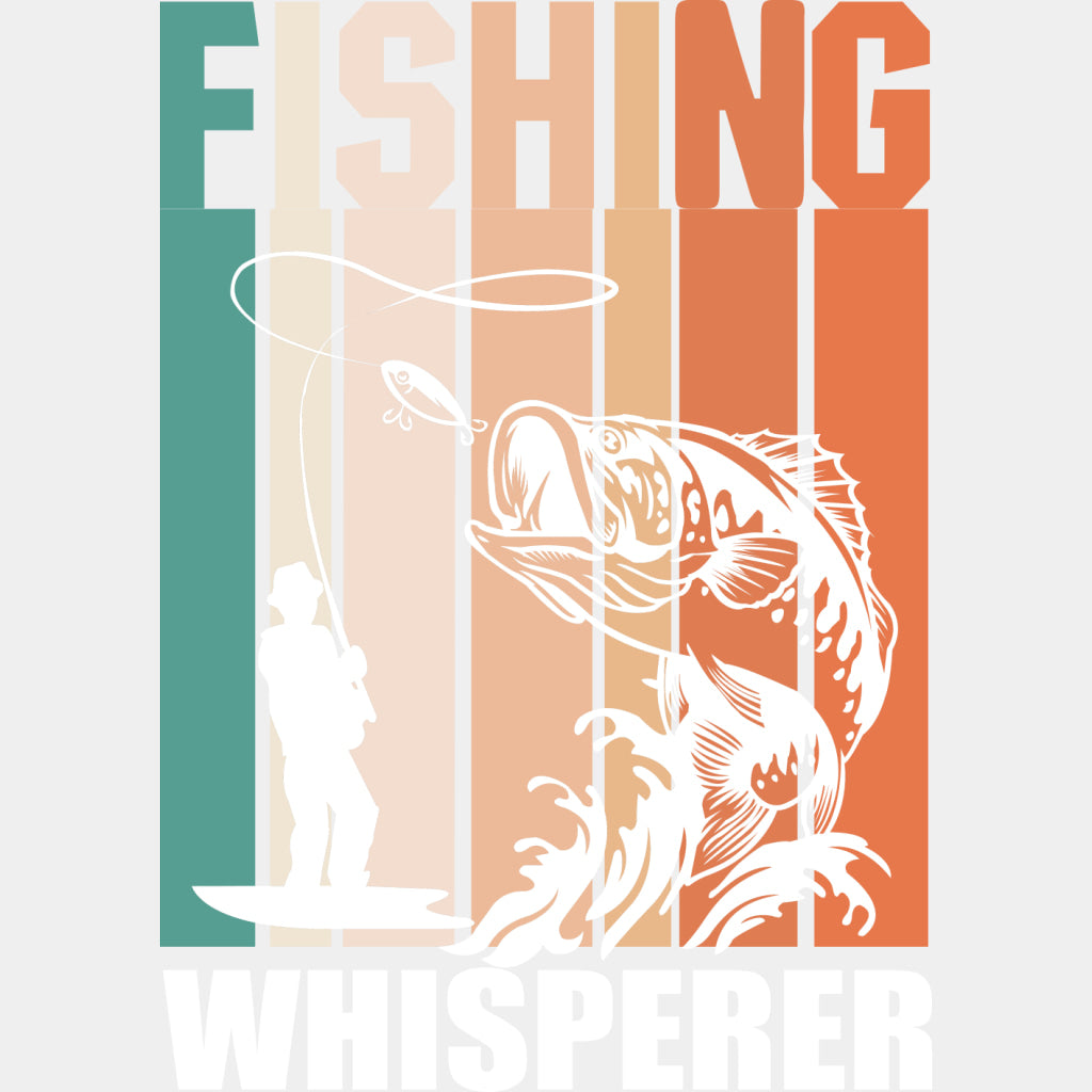 Fishing Whisperer - Fishing DTF Transfers ready2transfer Light Color Design (See Imaging)