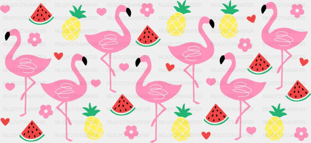 Flamingoes - General Cup Wrap UV Sticker Permanent UV DTF Decal
