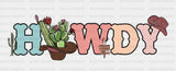 Floral Howdy Dtf Transfer