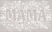 Floral Mama Black And White Bull DTF Transfer ready2transfer White
